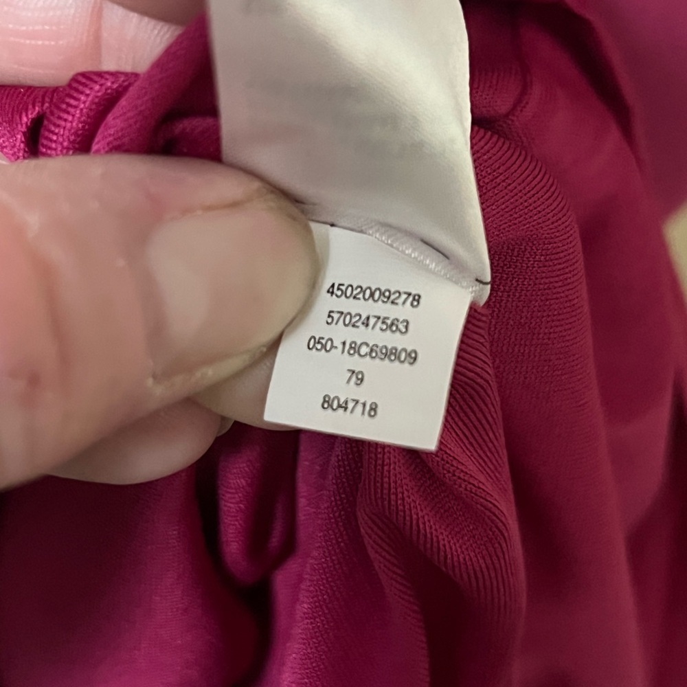 Chicos magenta v-neck 3/4 sleeve shift dress - Picture 12 of 12